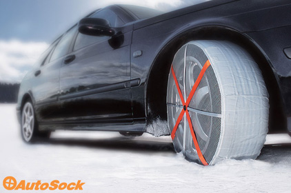 Husky Sumex Winter Textile Car Wheel Ice RED & WHITE 235/55 R19 Frost & Snow Chain Socks for 19 Tyres