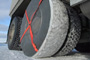AutoSock snow socks on truck tyres