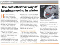 AutoSock snow socks for cars, vans and trucks (HGVs) in the news/press