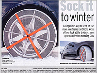 AutoSock snow socks for cars, vans and trucks (HGVs) in the news/press